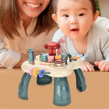 Уникальная игрушка для детского досуга, прочный детский стол для занятий с электроприводом, детский игровой стол для развлечений 13