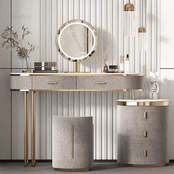 легкий роскошный шиферный столик, комоды для мебели спальни, большой выдвижной ящик, туалетный столик, косметический столик с зеркалом