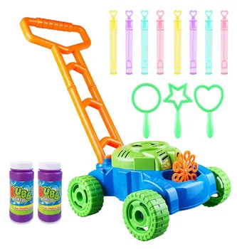 Газонокосилка с пузырьками для малышей, игрушки для выдувания детских пузырей, машина для мыльных пузырей, уличные игрушки для детей 17