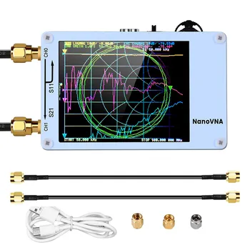 Векторный Сетевой Анализатор Nano VNA 50 кГц-900 МГц Цифровой Сенсорный Экран Коротковолновый MF HF VHF UHF Антенный Анализатор Стоячей Волны