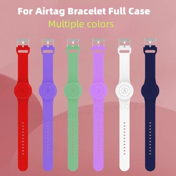 Новый водонепроницаемый держатель Airtag для Apple, детский браслет, силиконовый чехол для Airtag, браслет, детские чехлы для AirTags, ремешок для часов 22