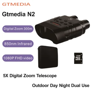 GTmedia N2 1080P WiFi Бинокль Ночного Видения 300m Инфракрасный 5x Цифровой Телескоп Очки Для Охоты Кемпинга Видеозапись 1