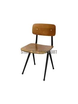Индивидуальные рабочие места из кованого железа в скандинавском минимализме, семейное обеденное кресло, Ретро-столы и стулья, Лофт-конференц-кресло промышленного назначения 11