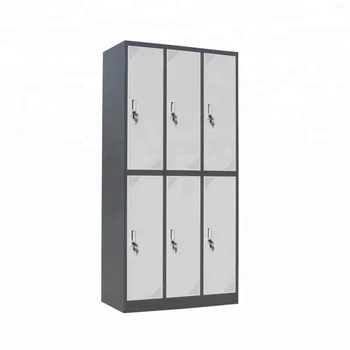 Современный дизайн, Дешевые Стальные Салонные шкафчики, 6-дверный стальной шкаф, шкафчик для одежды 14