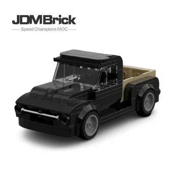 MOC-84887 Block Assembly Индивидуальная Игрушечная Подарочная модель грузовика F100 в американском стиле Пикап