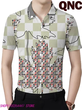 2023 Классическая модная мужская рубашка с цифровым принтом, воротник с коротким рукавом, быстросохнущая футболка с коротким рукавом 6