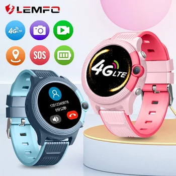 LEMFO D36 Детские смарт-часы с 4G GPS и sim-картой, видеозвонок SOS, детские умные часы, WIFI, LBS-трекер для мальчиков и девочек, батарея 1000 мАч 1