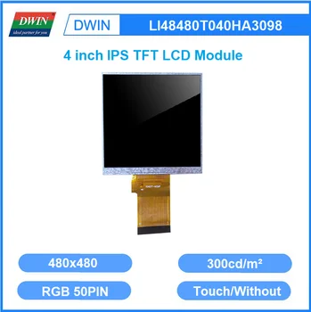 DWIN 4 Дюймов 480x480 IPS TFT ЖК-Дисплей Модуль Дисплея Резистивный Емкостный Сенсорный Экран Для ESP32 LI48480T040HA3098 20
