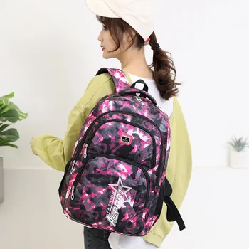 Модный рюкзак большой емкости дорожный рюкзак для мужчин и женщин, школьная сумка для учащихся средней школы, звездный рюкзак для ноутбука