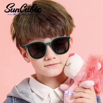 SunCubic Детские Поляризованные Солнцезащитные очки Для мальчиков и девочек в мягкой оправе TPEE Модные Овальные очки с защитой от солнца UV400 JS6511 7