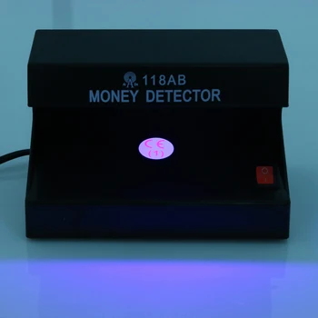 Ультрафиолетовый счетчик денег, портативный детектор валюты, Маленький фиолетовый светильник, 4 Вт, 110 В, штепсельная вилка США, легкое устройство