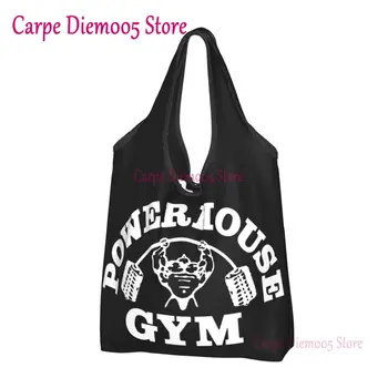 Сумка для покупок в тренажерном зале Powerhouse, женская сумка для покупок, изготовленная на заказ для бодибилдинга и фитнеса, сумка для покупок на плечо, большая вместительная сумка