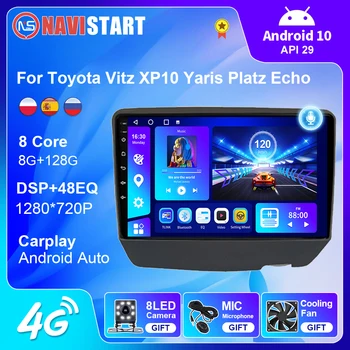NAVISTART Android Автомобильный Радиоприемник Стерео Для Toyota Vitz XP10 Yaris Platz Echo 1999-2005 Android Мультимедийный Плеер Навигация GPS DSP