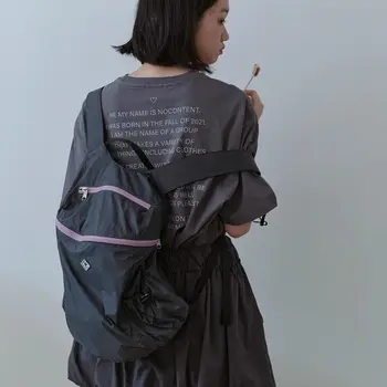 Нейлоновый рюкзак в корейском стиле, детские школьные сумки большой вместимости для девочек, водонепроницаемые дорожные рюкзаки Y2k для женщин, легкий вес