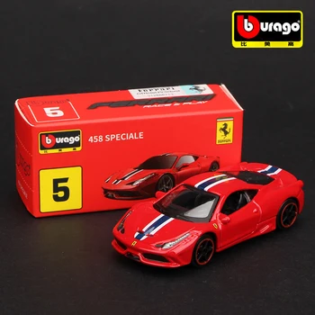 Серия Bburago Ferrari Коллекция Моделей автомобилей Разных стилей, Детские Рождественские Подарочные Игрушки для Мальчиков F50 F12TDF 488GTB LAFERRARI 18