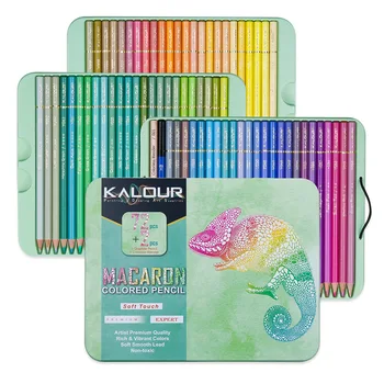 Набор цветных карандашей Macaron 72шт, набор мягких пастельных карандашей для рисования, Цветные мелки для школьного рисования, Раскрашивающие художественные принадлежности 11