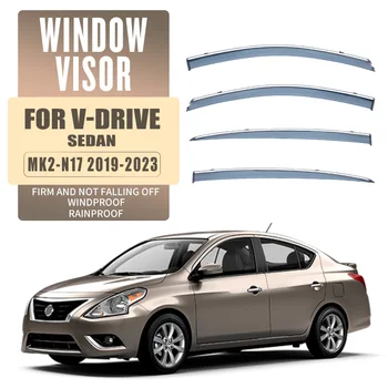 Для NISSAN V-Drive N17 2019-2023 Настоящее Время Пластиковый Козырек Окна Вентиляционные Шторки Защита От Солнца И Дождя Guardv Для NISSAN V-Drive N17 1