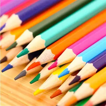 Набор деревянных цветных карандашей 12 цветов, мини-нетоксичные грифельные карандаши HB, Ручка для рисования эскизов, инструмент для рисования для детей 8