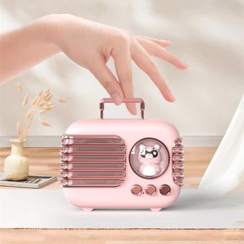 Портативный Ретро динамик TWS Bluetooth Беспроводной Маленький динамик, мини-музыкальная шкатулка для милых домашних животных с теплым ночным освещением для девочек в подарок 8