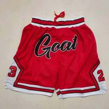 Баскетбольные шорты Оверсайз Мужские Legend USA Goat 23 Женские Спортивные вышиванки с карманом на молнии в стиле хай-стрит в стиле хип-хоп, средние пляжные брюки 4