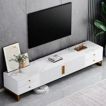 Модный шкаф для телевизионных консолей, Белая Портативная роскошная подставка для телевизора в скандинавском стиле, для гостиной, для ног, мебель для салона Casa MQ50DS 2
