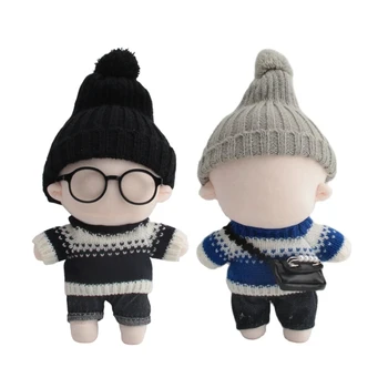 20-сантиметровая плюшевая кукла, свитер, одежда, мягкая игрушка, аксессуары для кукол-младенцев для корейских кукол Kpop EXO Idol, куклы с фигурками суперзвезд