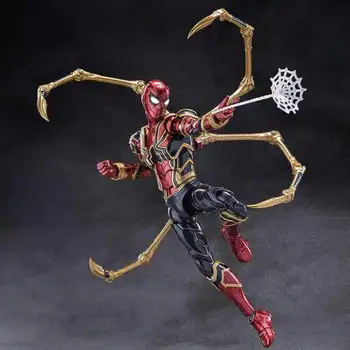 В наличии Marvel Mecha Iron Spider-man Deluxe Подлинная подвижная собранная модель Marvel's The Avengers, кукла, Рождественский подарок 21