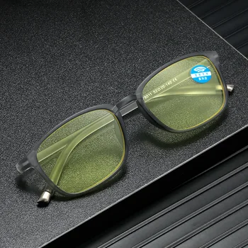 Новые очки для чтения с интеллектуальным зумом TR90, автоматически регулирующие очки для чтения с защитой от синего света, Очки ночного видения для дальнозоркости 6