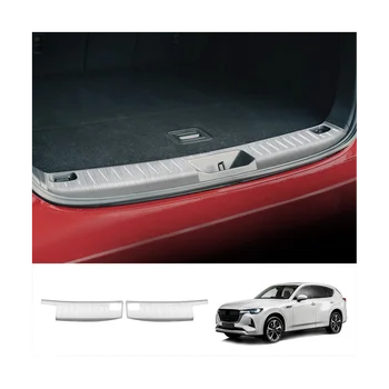 Встроенный в задний бампер автомобиля защитный кожух багажника от царапин, автомобильные аксессуары для Mazda CX60 2022 2023, черный, 2 шт. 22