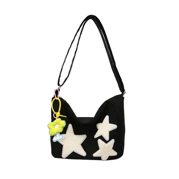 Милая сумка-мессенджер с пятиконечной звездой, рюкзак для отдыха, школьный ранец большой емкости, сумка Bolsas De Mujer 8