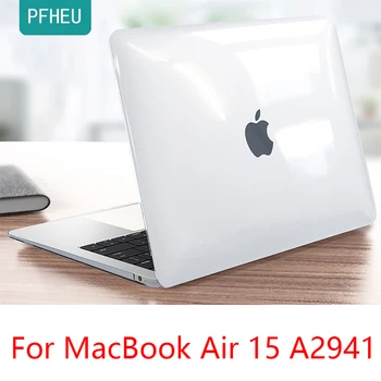 Чехол для 15-дюймового MacBook Air A2941 Case M2 Chip 2023 выпуска с жидкокристаллическим дисплеем Retina и Touch ID, пластиковый жесткий чехол 5