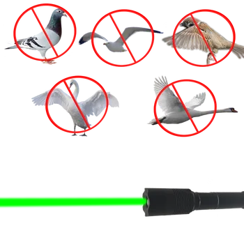 OPTlaser Зеленый Лазерный фонарик со Сменной батареей для отпугивания птиц 5