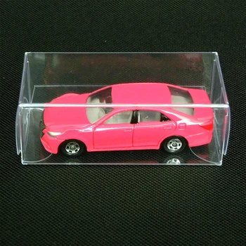 20шт Коробка для показа игрушек модели автомобиля для 1: 64 Прозрачный Пластиковый держатель для хранения, Прозрачная коробка, декор для вечеринки, Прозрачная подарочная витрина