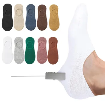 1 Пара тренировочных носков для мужчин и женщин с нескользящими силиконовыми носками из цельного материала, носки-тапочки для мопсов для женщин 7