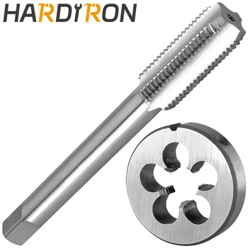 Hardiron M12 X 1.25, набор метчиков и штампов для левой руки, M12 x 1.25, метчик с машинной резьбой и круглая матрица