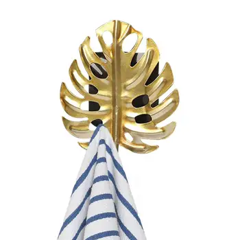 Настенные крючки в форме листьев, декоративный органайзер, вешалка, настенная вешалка с одним зубцом для брелоков и одежды 19