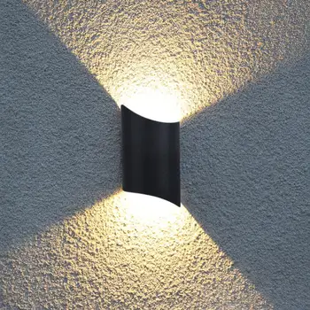 Светодиодный минималистичный наружный настенный светильник водонепроницаемый вилла парк отеля коридор лестница наружная стена водонепроницаемый настенный светильник 15