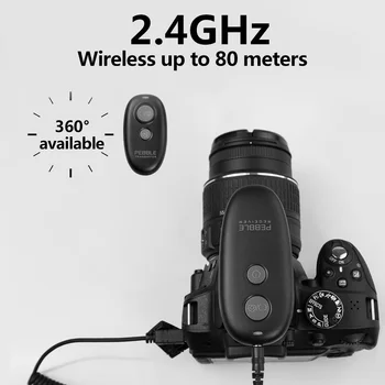 Беспроводной пульт дистанционного управления Спуском затвора камеры для Canon R3 R5C 80D 70D M6; Nikon Z9 D6 D5; Fujifilm GFX50SII, X-T30II 5