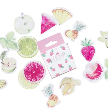 бесплатная доставка 56 коробок летних наклеек Fruit Story для скрапбукинга 
