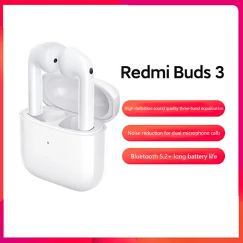 Xiaomi Redmi Buds 3 TWS Беспроводные Наушники С Двойным Микрофоном Шумоподавлением Bluetooth Наушники QCC 3040 С Чипом Adpative Headphones 11