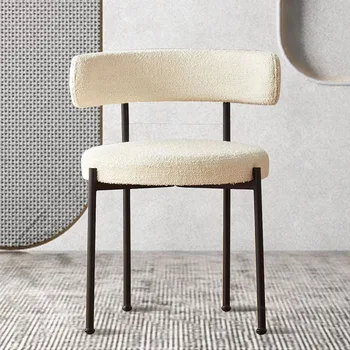 Обеденный стул, современные шерстяные стулья, Дизайнерское кресло, точная копия мобильного расслабляющего удобного кресла для маникюра, Гламурная Индивидуальная мебель 13