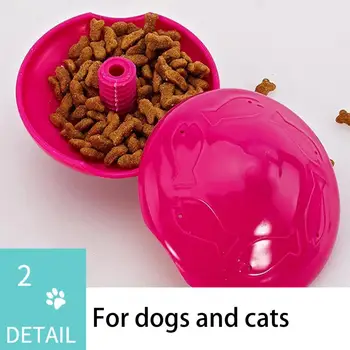 Игрушки для кормления домашних животных, игрушка с протекающим кормом для домашних животных, привлекательный дизайн летающего диска для собак, кошек, способствует замедлению скорости поедания, обеспечивает бесконечное