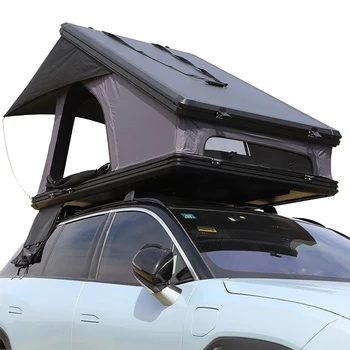 Шатер верхней части крыши внедорожника OEM 4X4 Алюминиевый Треугольный Жесткий Шатер для Кемпинга На Крыше Автомобиля (С окном сзади) 11