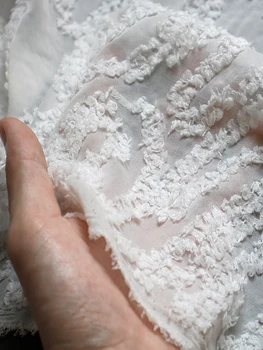 Маленькая кисточка с трехмерной жаккардовой текстурой, перспективная ткань для одежды, Креативная высококачественная ткань Hanfu DIY 9
