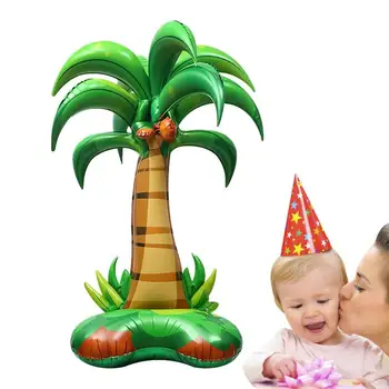 Фольга Кокосовая Пальма Стоящая Фольга Пальма Тропический Мультяшный Воздушный Шар Красочный Воздушный шар Для Пляжной вечеринки Кокосовая Пальма В Гавайском Стиле Для 20