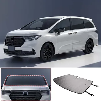 Для Honda Odyssey 2015-2023 Алюминиевая Фольга Серебристого Цвета Переднее Стекло Автомобиля Солнцезащитный Козырек Аксессуары Для Защиты Салона Автомобиля 7
