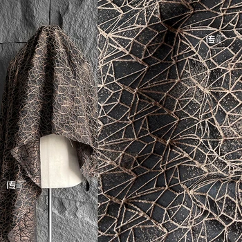 Текстура Жаккардовая ткань Сумка Одежда Дизайнерская одежда Швейная ткань Оптом Ткань По метру Полиэфирный материал 4