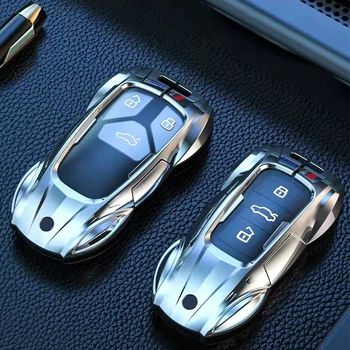 Модный Чехол для Ключей от Автомобиля из Цинкового сплава Audi A3 A4 A5 A6 A7 A8 S4 S5 S6 S7 S8 C5 C6 C7 Q3 Q5 Q7 4M R8 TT TTS TFSI RS 8L 8V 3