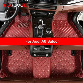Изготовленные на Заказ Автомобильные Коврики YOGOOGE Для Audi A6 Седан Автоаксессуары Ковер Для Ног 22