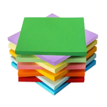 100 Листов бумаги для оригами Двусторонняя цветная квадратная бумага для оригами, бумага для сгибания журавликом для поделок своими руками, 15x15 см 12